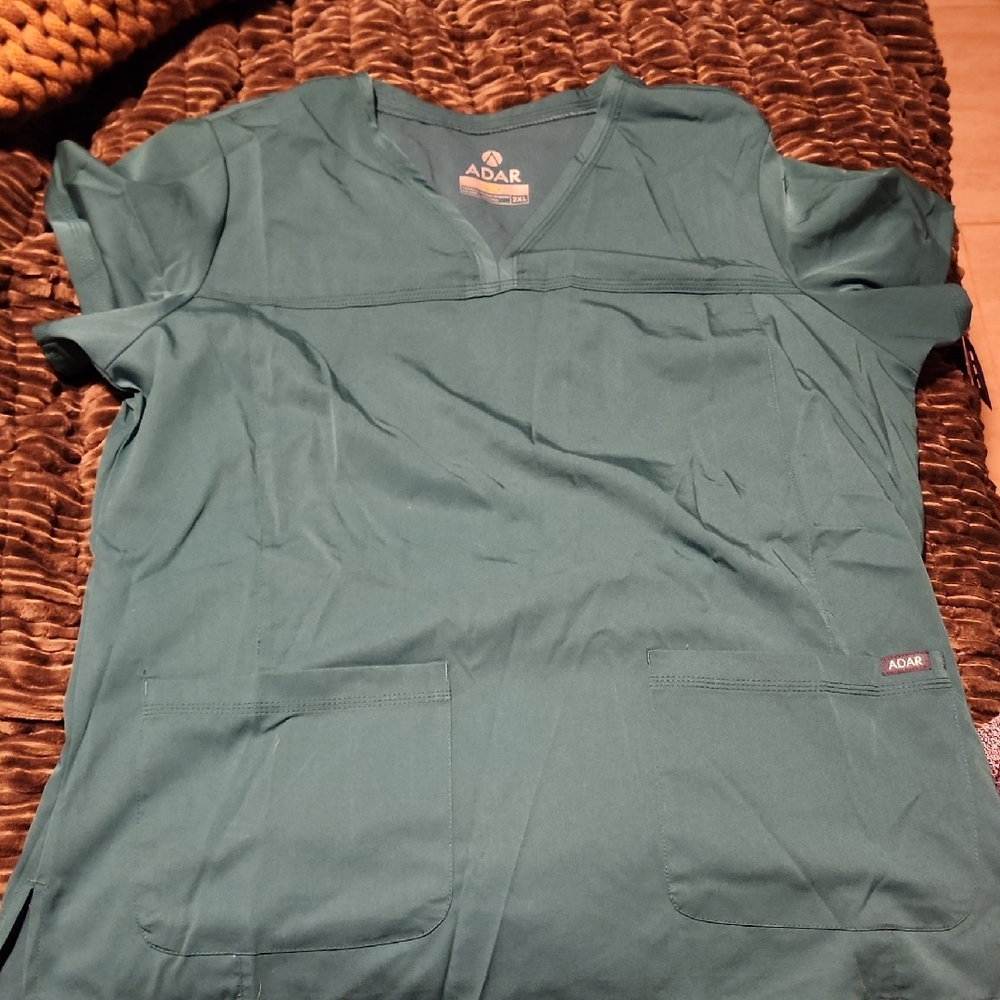 Ada Men's Deep Green V-Neck Shirt
